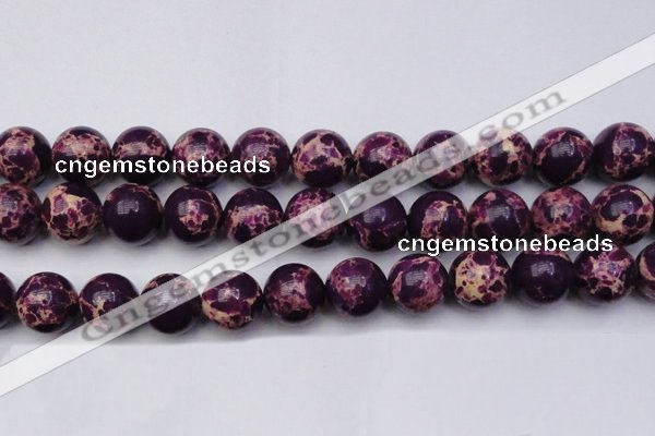 CDE2053 15.5 inches 22mm round dyed sea sediment jasper beads