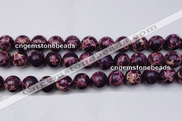 CDE2053 15.5 inches 22mm round dyed sea sediment jasper beads