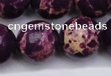 CDE2054 15.5 inches 24mm round dyed sea sediment jasper beads