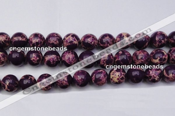 CDE2054 15.5 inches 24mm round dyed sea sediment jasper beads