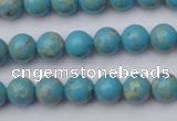 CDE2055 15.5 inches 4mm round dyed sea sediment jasper beads