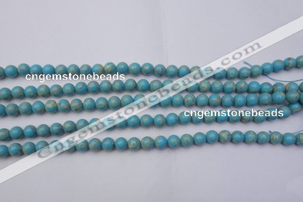 CDE2056 15.5 inches 6mm round dyed sea sediment jasper beads