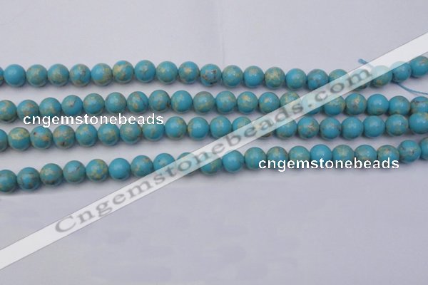 CDE2057 15.5 inches 8mm round dyed sea sediment jasper beads