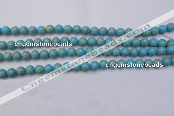 CDE2058 15.5 inches 10mm round dyed sea sediment jasper beads