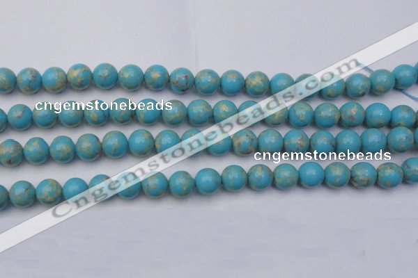 CDE2060 15.5 inches 14mm round dyed sea sediment jasper beads