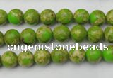 CDE2066 15.5 inches 4mm round dyed sea sediment jasper beads