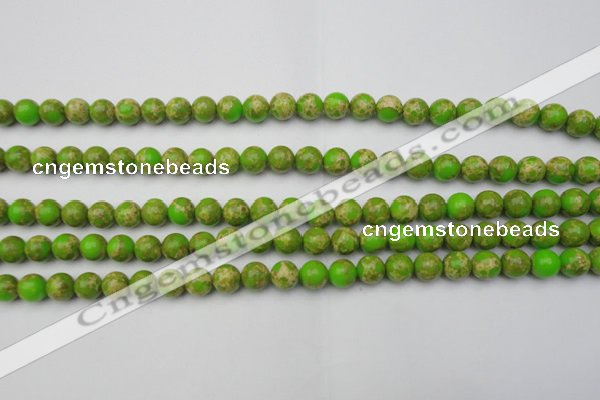 CDE2067 15.5 inches 6mm round dyed sea sediment jasper beads