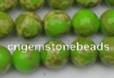 CDE2071 15.5 inches 14mm round dyed sea sediment jasper beads