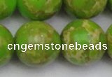 CDE2076 15.5 inches 24mm round dyed sea sediment jasper beads