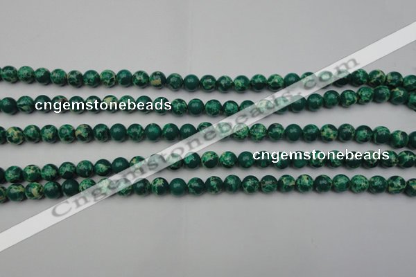 CDE2078 15.5 inches 6mm round dyed sea sediment jasper beads