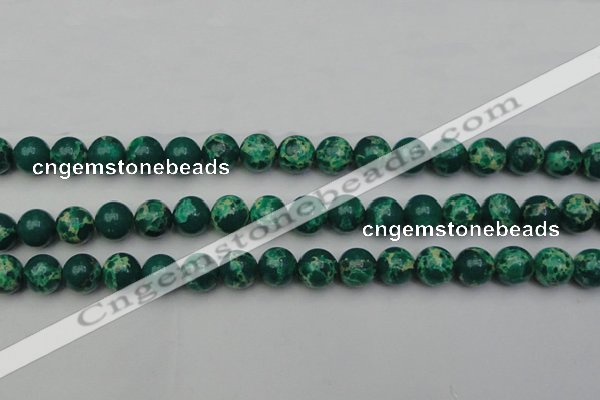 CDE2080 15.5 inches 10mm round dyed sea sediment jasper beads