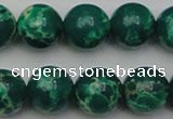 CDE2082 15.5 inches 14mm round dyed sea sediment jasper beads