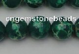 CDE2083 15.5 inches 16mm round dyed sea sediment jasper beads