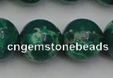 CDE2087 15.5 inches 24mm round dyed sea sediment jasper beads