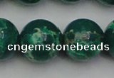 CDE2087 15.5 inches 24mm round dyed sea sediment jasper beads