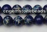 CDE2091 15.5 inches 10mm round dyed sea sediment jasper beads