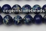 CDE2091 15.5 inches 10mm round dyed sea sediment jasper beads