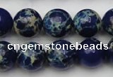 CDE2092 15.5 inches 12mm round dyed sea sediment jasper beads