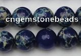 CDE2093 15.5 inches 14mm round dyed sea sediment jasper beads