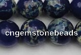 CDE2094 15.5 inches 16mm round dyed sea sediment jasper beads