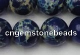 CDE2095 15.5 inches 18mm round dyed sea sediment jasper beads