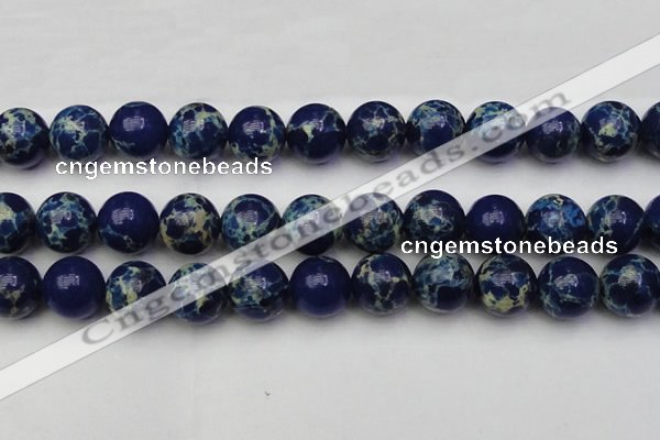 CDE2095 15.5 inches 18mm round dyed sea sediment jasper beads