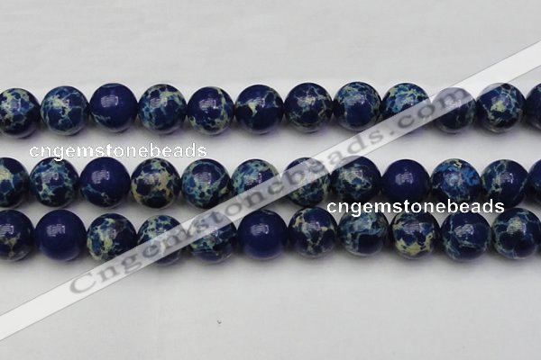 CDE2096 15.5 inches 20mm round dyed sea sediment jasper beads