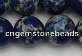 CDE2097 15.5 inches 22mm round dyed sea sediment jasper beads