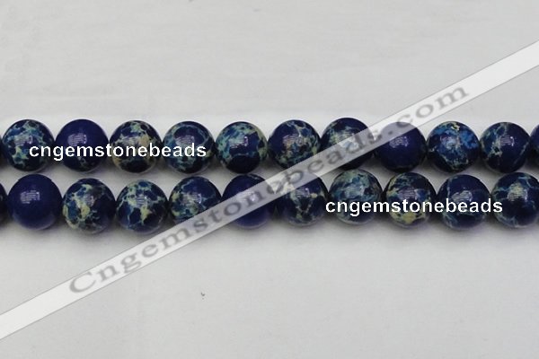 CDE2097 15.5 inches 22mm round dyed sea sediment jasper beads