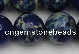 CDE2098 15.5 inches 24mm round dyed sea sediment jasper beads