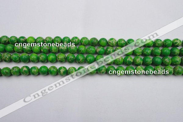 CDE2220 15.5 inches 4mm round dyed sea sediment jasper beads