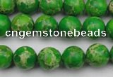 CDE2222 15.5 inches 8mm round dyed sea sediment jasper beads