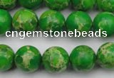 CDE2223 15.5 inches 10mm round dyed sea sediment jasper beads