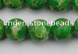 CDE2225 15.5 inches 14mm round dyed sea sediment jasper beads