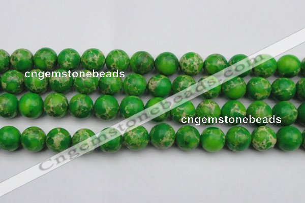 CDE2226 15.5 inches 16mm round dyed sea sediment jasper beads