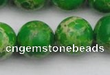 CDE2227 15.5 inches 18mm round dyed sea sediment jasper beads