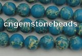 CDE2231 15.5 inches 4mm round dyed sea sediment jasper beads