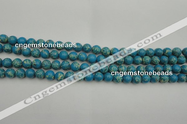 CDE2231 15.5 inches 4mm round dyed sea sediment jasper beads