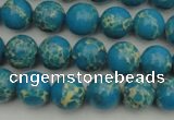 CDE2232 15.5 inches 6mm round dyed sea sediment jasper beads