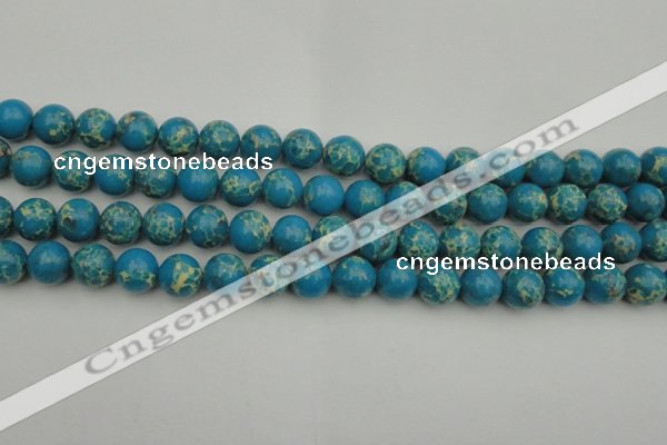 CDE2234 15.5 inches 10mm round dyed sea sediment jasper beads