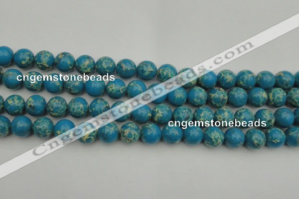 CDE2235 15.5 inches 12mm round dyed sea sediment jasper beads