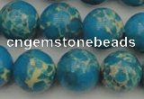 CDE2236 15.5 inches 14mm round dyed sea sediment jasper beads