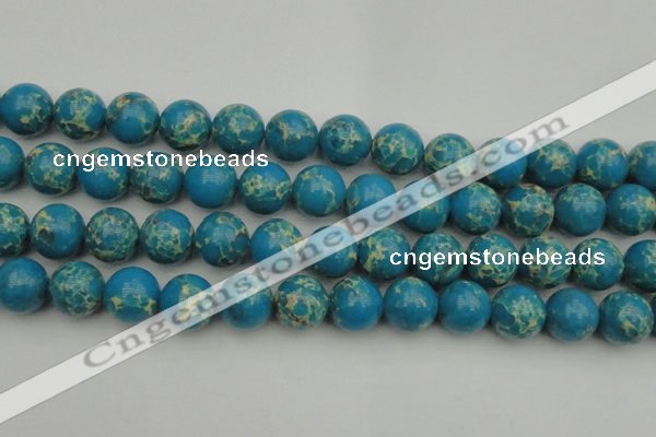 CDE2237 15.5 inches 16mm round dyed sea sediment jasper beads
