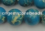 CDE2239 15.5 inches 20mm round dyed sea sediment jasper beads