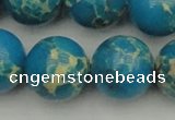 CDE2240 15.5 inches 22mm round dyed sea sediment jasper beads