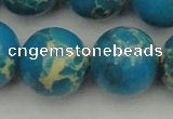 CDE2241 15.5 inches 24mm round dyed sea sediment jasper beads