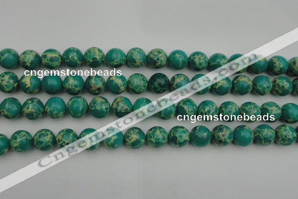 CDE2246 15.5 inches 12mm round dyed sea sediment jasper beads