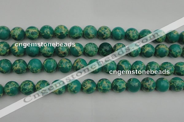 CDE2247 15.5 inches 14mm round dyed sea sediment jasper beads