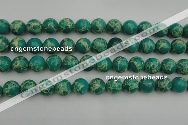 CDE2248 15.5 inches 16mm round dyed sea sediment jasper beads