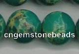 CDE2252 15.5 inches 24mm round dyed sea sediment jasper beads